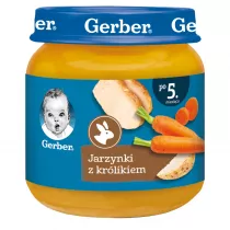Gerber Obiadek jarzynki z krlikiem dla niemowlt po 5 miesicu 125 g