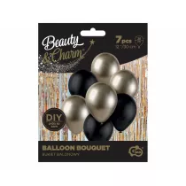Godan Balon dekoracyjny Beauty&Charm czarny, z�oty 30cm