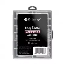 Silcare Dual formy do akrylo�elu Clear Migda� 100 szt.