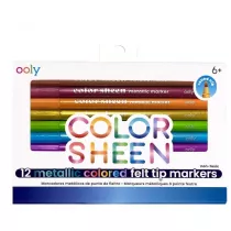 Ooly Flamastry metaliczne Color Sheen 12 szt.