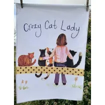 Alex Clark R�cznik kuchenny TT38 Crazy Cat Lady Kociara