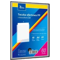 Tetis Teczka ofertowa A4 PP + 60 koszulek czarna