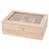 Excellent Houseware Pojemnik na herbat - 6 przegrdek