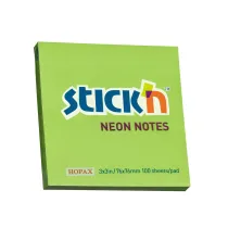 Stickn Notes samoprzylepny neonowy zielony