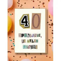 Nadwyraz.com Karnet Urodziny 40