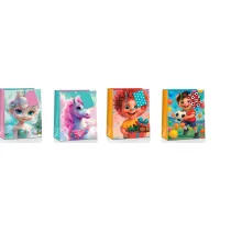 Pan Dragon Torebka ozdobna �rednia A5 dzieci�ca 18x23x10cm mix 2 wzor�w