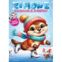 Zimowe kolorowanie ze zwierzakami