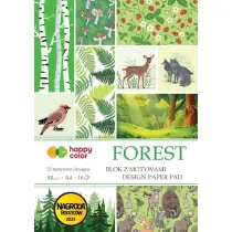 Happy Color Blok z motywami Forest 80g/m2 A4 16 ark HAPPY COLO