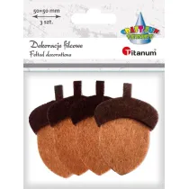 Titanum Dekoracje filcowe odzie 3D 36x53xmm 4 szt