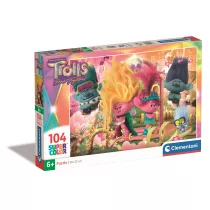 Puzzle 104 el. Super Kolor Trolls 3 Clementoni