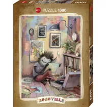 Puzzle 1000 el. Zozoville, Mi�o�nik p�yt winylowych Heye