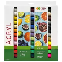 Happy Color Farby akrylowe zestaw 36x12ml