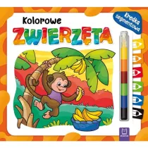Kolorowe zwierz�ta. Kredka segmentowa