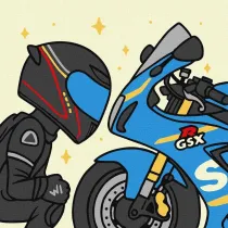 Ideyka Malowanie po numerach - Ukochany motocykl 25x25cm