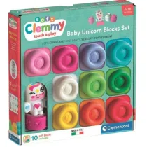 Clemmy klocki mi�kkie 10el Unicorn CLEMENTONI 17630  CLM