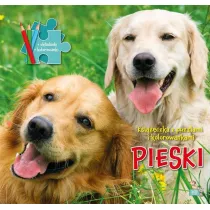 Ksieczka z puzzlami i kolorowankami Pieski
