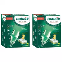 Ludwik Tabletki do zmywarek Lemon Ultimate Power Zestaw 2 x 90 szt.