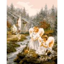 Norimpex Diamentowa mozaika Aniko nad strumykiem 30x40cm 1009426