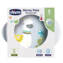 Chicco Talerz podgrzewany 6m+ szary