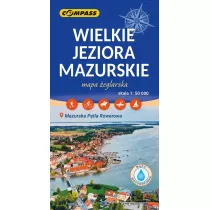 Mapa - Wielkie Jeziora Mazurskie 1:50 000