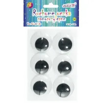 Aliga Ruchome oczka samoprzylepne 35mm 6 szt