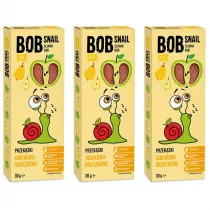 Bob Snail Przekska jabkowo-gruszkowa bez dodatku cukru Zestaw 3 x 30 g