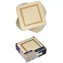 Podkadki kremowe 10,5x10,5mm 6szt