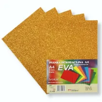 Polsirhurt Pianka brokatowa A4 Eva ziemnoz�ota biodegrad. 5sz