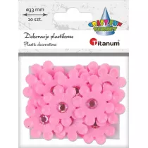 Titanum Dekoracje samoprzylepne 3D kwiaty 20 szt.