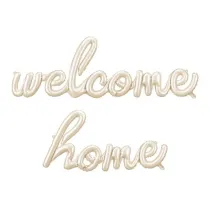 Balon foliowy Welcome Home cappuccino 335x71cm