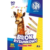 Astra Blok rysunkowy A3 biay 20 kartek