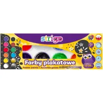 Strigo Farby plakatowe 12 x 20 ml