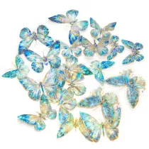 Dalprint Naklejki Pet Po�yskuj�ce Motyle Blue Stardust 20 szt.