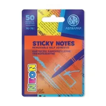 Astra Karteczki samoprzylepne transparentne Neon Line 75x75mm