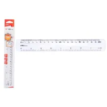 Linijka 20cm Pioner przeroczysta DELI