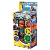 Latarka i projektor - Traktory i ciarwki Brainstorm Toys