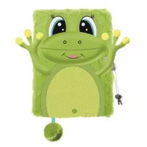 Pami�tnik A5 w�ochacz z k��dk� 3D My Little Friend Happy Frog 96 kartek