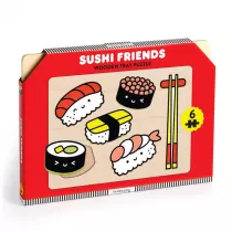 Mudpuppy Pierwsze puzzle drewniane 3D Sushi 6 el.