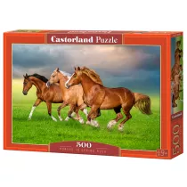 Puzzle 500 el. Horses in Spring Rush Castorland