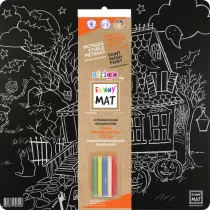 Strigo Funny Mat Black - Halloween + kreda 40x40 cm