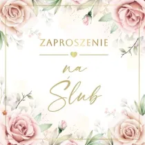 Armin Style ZAPROSZENIE SLUB 130X130 Z KOP AS ZP-111 OP10SZT