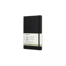 Kalendarz 2019 Tygodniowy Czarny Poziomy(Moleskine Horizontal Black Large Week)