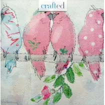 Museums & Galleries Karnet kwadrat z kopert� Parakeets