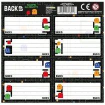 Nalepki na zeszyt BackUp 7 A102 (25szt) DERFORM
