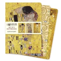 Zestaw 3 notatnikw A5 Gustav Klimt