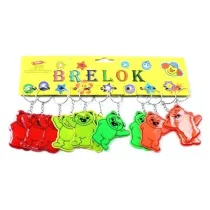Starpak Brelok odblask mi� 6cm mix w opakowaniu 12 szt