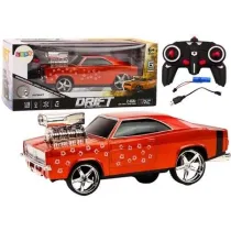 Auto R/C 1:18 Drift 360 �wiat�o d�wi�k czerwony LeanToys