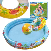 Basen dmuchany ogrodowy 3w1 dla dzieci kko pika BESTWAY 51124 122cm