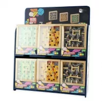 Puzzle IQ drewniany labirynt MIX Robe