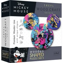 Puzzle drewniane 500 + 5 el. Myszka Mickey Trefl